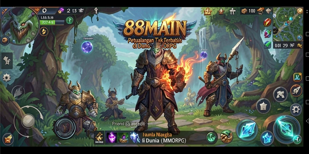 Tampilan gameplay 88MAIN yang menarik dan penuh aksi.