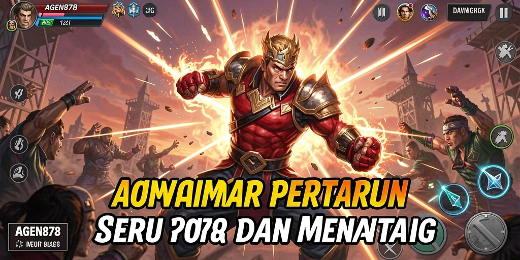 Tampilan gameplay AGEN878 dengan pertarungan yang mendebarkan.