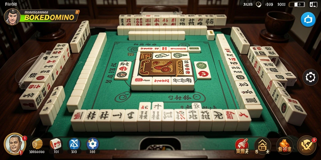 Tampilan gameplay BOKEDOMINO yang penuh tantangan dan seru.