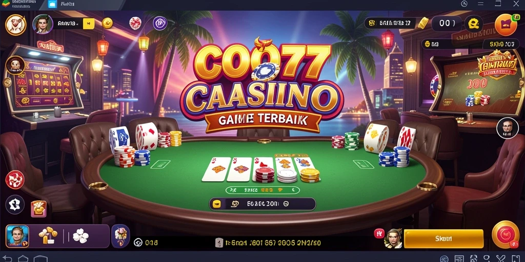Screenshot gameplay Live Casino COO77 yang menunjukkan dealer dan pemain berinteraksi.