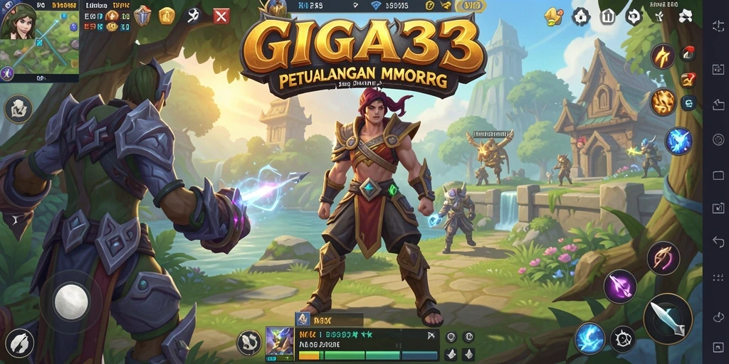 Screenshot GIGA33 menampilkan aksi seru dari gameplay MMORPG.