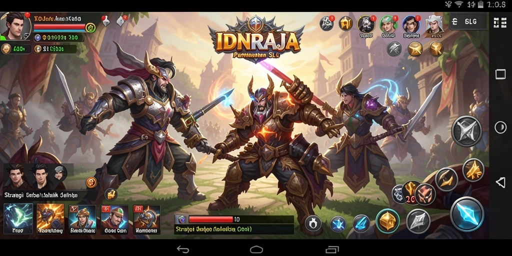 Tampilan gameplay menakjubkan dalam IDNRAJA dengan strategi yang menantang.