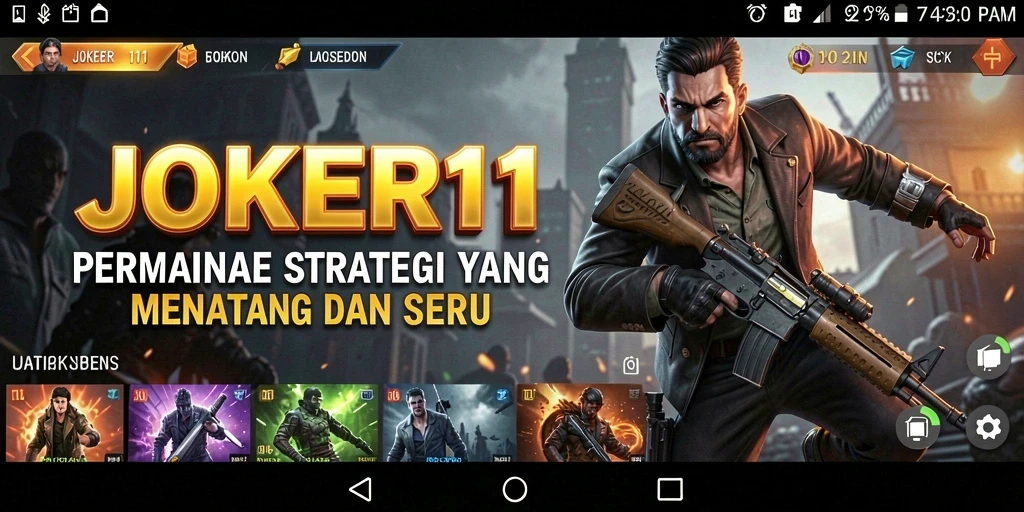 Tampilan strategi menarik dan seru dalam gameplay JOKER11.