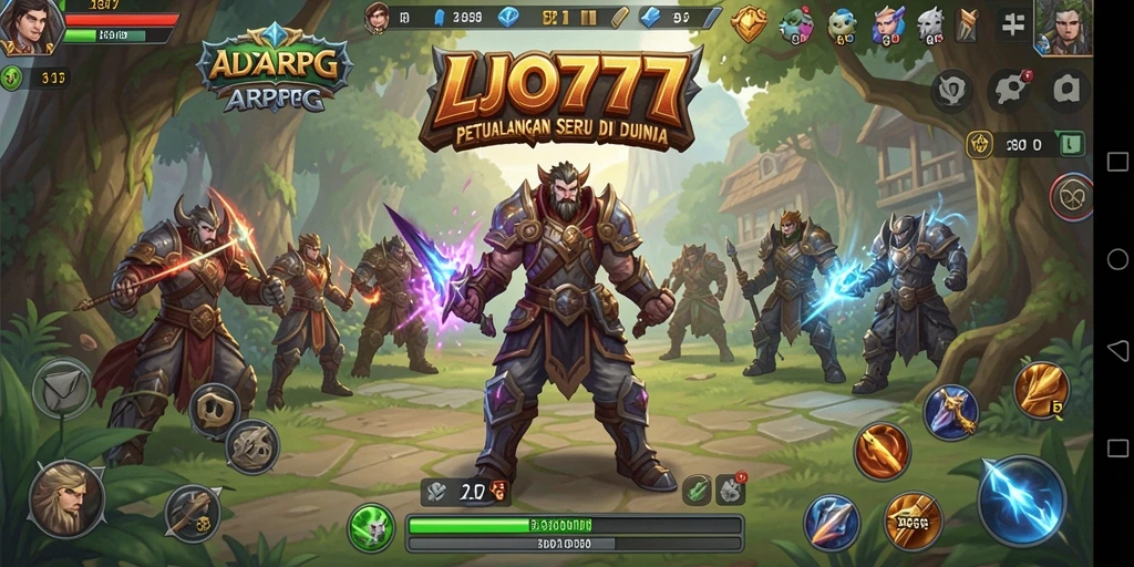 Tampilan mendebarkan dari gameplay ARPG LJO777.