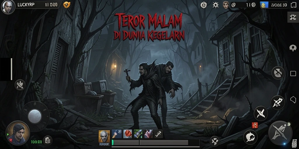 Screenshot utama LUCKYRP menampilkan gameplay Horror yang mendebarkan.