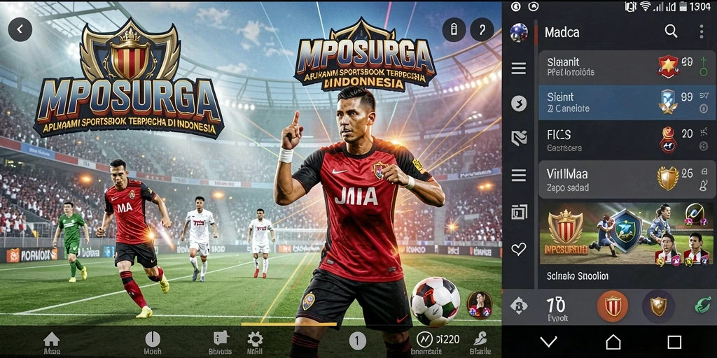 Tampilan utama gameplay Sportsbook dari MPOSURGA yang interaktif.