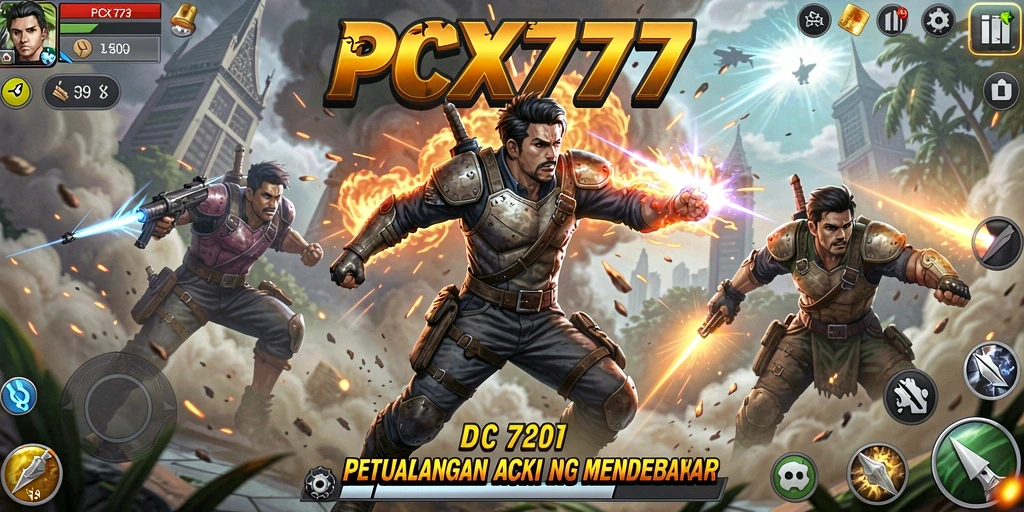 Gameplay mendebarkan di PCX777 dengan aksi seru.