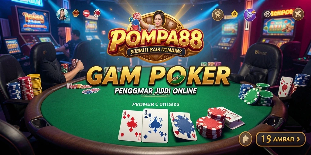 Tampilan menarik dari game Poker POMPA88 saat bermain.