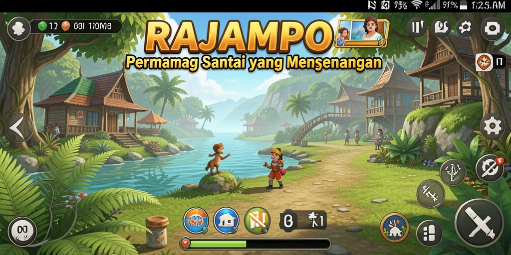 Screenshot gameplay menarik dari RAJAMPO yang menunjukkan keseruan permainan Casual.