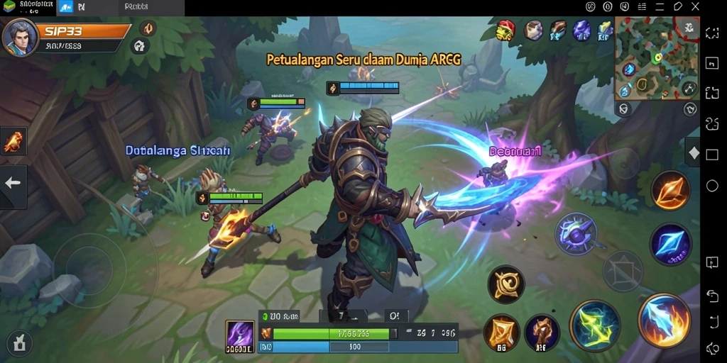 Gameplay seru di dunia fantasi SIP33 yang penuh aksi.