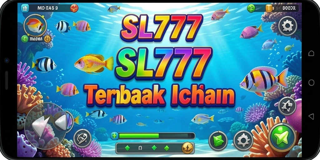 Tampilan gameplay SL777 yang penuh aksi tembak ikan.