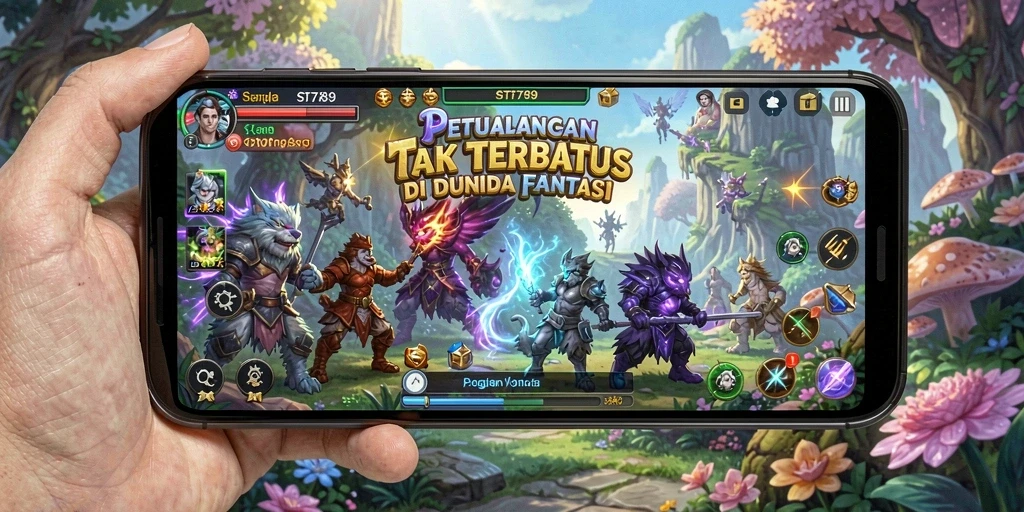 Screenshot gameplay ST789 memperlihatkan pertempuran epik dalam dunia ARPG.