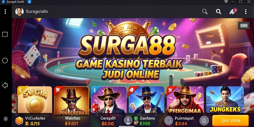Tampilan gameplay SURGA88 yang memukau dan penuh aksi.