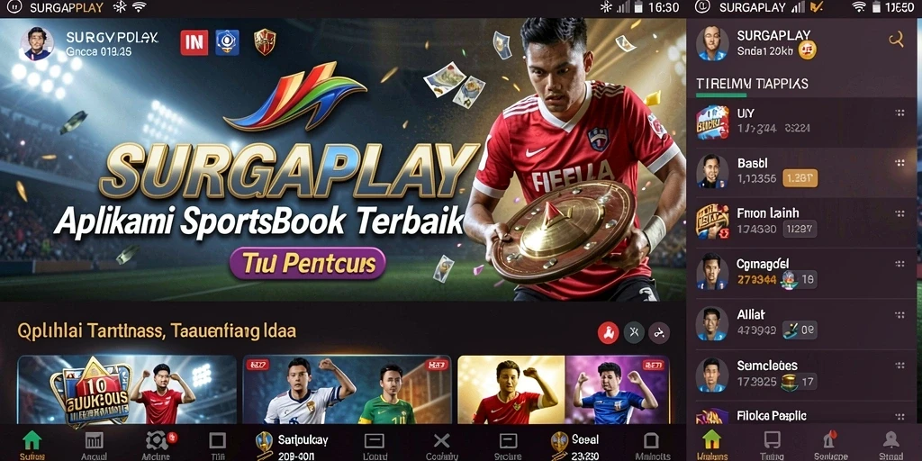 Tampilan gameplay Sportsbook di SURGAPLAY yang seru.