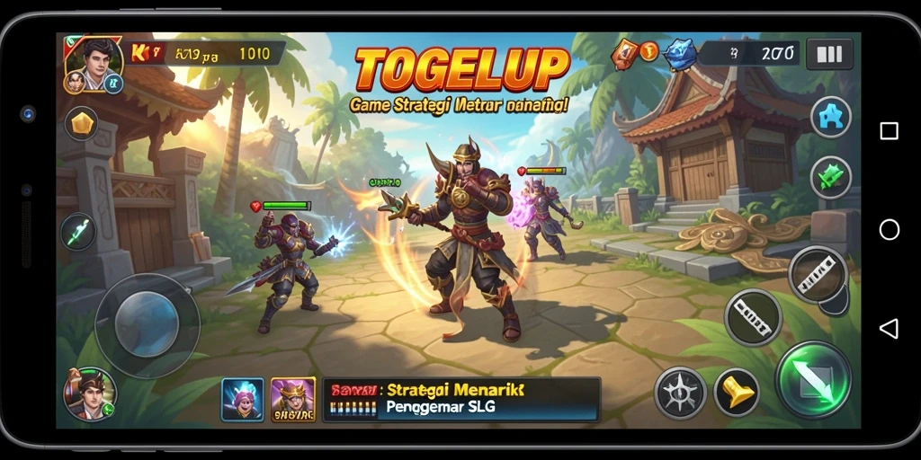 Tampilan gameplay TOGELUP yang menarik dan strategis.