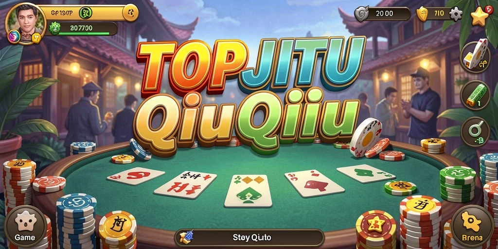 Tampilan gameplay seru dari game QiuQiu TOPJITU.