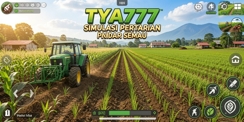 Gameplay seru TYA777 dengan berbagai aktivitas pertanian.