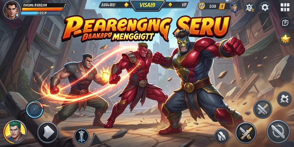 Screenshot aksi seru dari gameplay Fighting di VISA89.